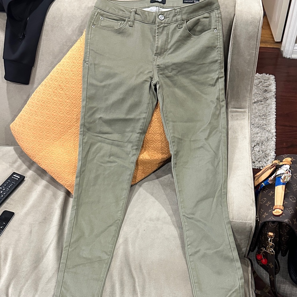 Kensie Women's Skinny Jeans in Olive